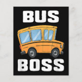 Papier Funny Bus Boss School Bus Driver (Devant)