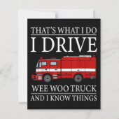 Papier Funny Firefighter C'est ce que je fais Conduire We (Dos)