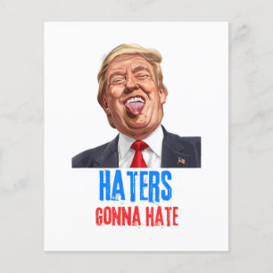 Papier Funny Haters va détester les citations, drôle dire