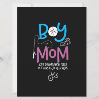 Papier Funny Mom of Boys Proud Mom Good Mothers Day