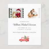 Papier Funny New Baby Faire-part Photo Holiday Card (Dos)