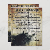Papier Funny Quotes To My Husband | Gift For Husband | (Devant / Derrière)