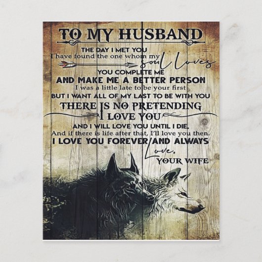 Papier Funny Quotes To My Husband | Gift For Husband | (Devant)
