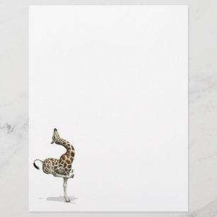 Papier Funny Sporty Giraffe