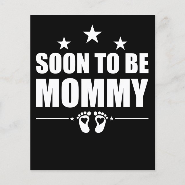 Papier Future maman annonce de grossesse révélation maman (Devant)