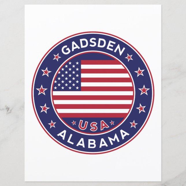 Papier Gadsden, Alabama (Devant)