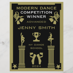 Papier Gagnant du Concours de danse moderne