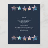 Papier Galaxie céleste cosmique Starry Night Marine Bleu (Dos)