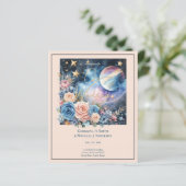 Papier Galaxie céleste cosmique Starry Night Marine Bleu (Debout devant)