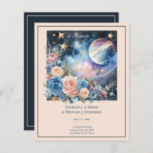 Papier Galaxie céleste cosmique Starry Night Marine Bleu