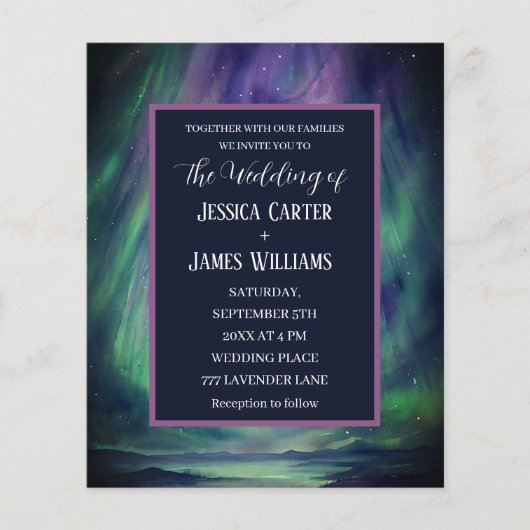 Papier Galaxie Étoiles célestes boréales de la lumière (Devant)