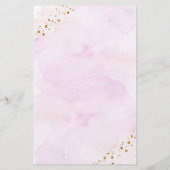 Papier Galaxy Pink Gold Space Ce qui est dans votre jeu d (Dos)
