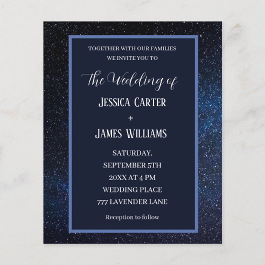 Papier Galaxy Starry Night Espace extra-atmosphérique Mar (Devant)