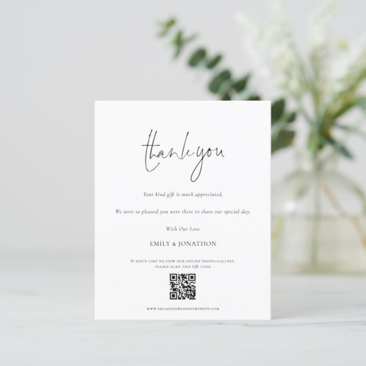 Papier Galerie de photos du code QR du script budgétaire  (Debout devant)