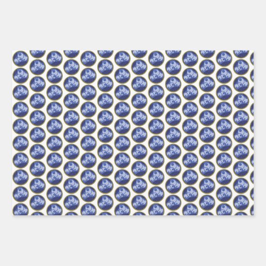 Papier Gallifreyan Christmas Wrapper 3 Pack (Devant 2)