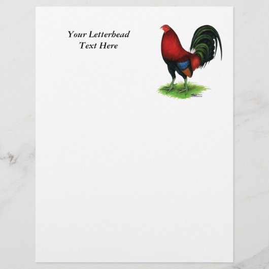 Papier Gamecock : Rouge foncé (Devant)