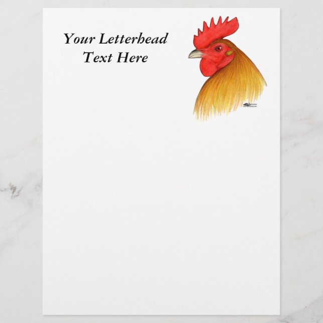Papier Gamecock Stag Single Comb (Devant)