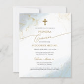 Papier Garçon de budget Première Sainte Communion Primera (Devant)