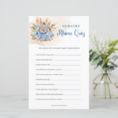 Papier Garçon ours en peluche pampas herbe Nursery Rhyme  (Debout devant)