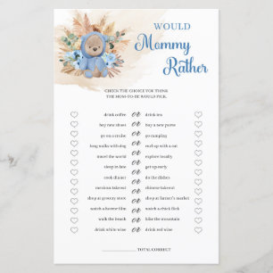 Papier Garçon ours en peluche pampas herbe Vouloir maman