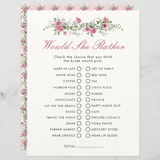 Papier Garden Party aimerait qu'elle préfère Fête des mar (Devant / Derrière)