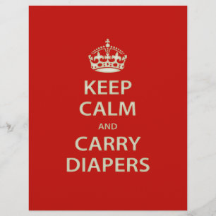 Papier Gardez votre calme et prenez des couches