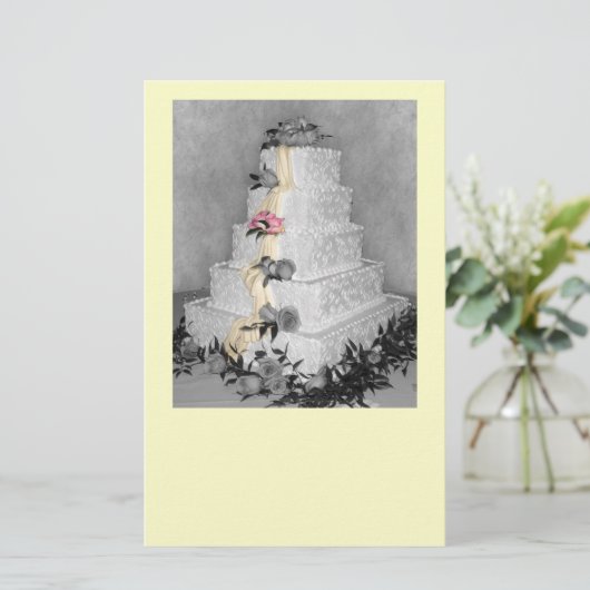 Papier Gâteau mariage (Debout devant)