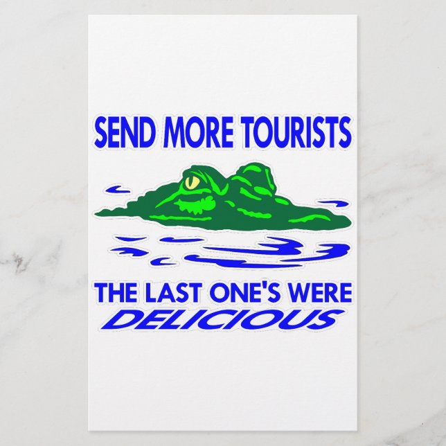 Papier Gator Envoyer plus de touristes (Devant)