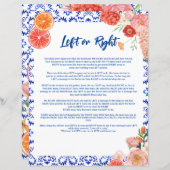 Papier Gauche ou droite Thats amore jeu de douche nuptial (Devant / Derrière)