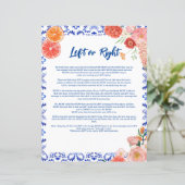 Papier Gauche ou droite Thats amore jeu de douche nuptial (Debout devant)