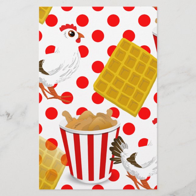 Papier gaufres de poulet (Devant)