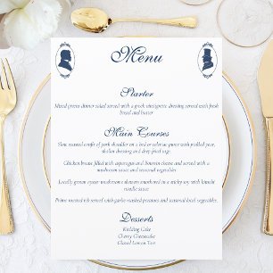 Papier Gay Grooms Regency Roses bleus