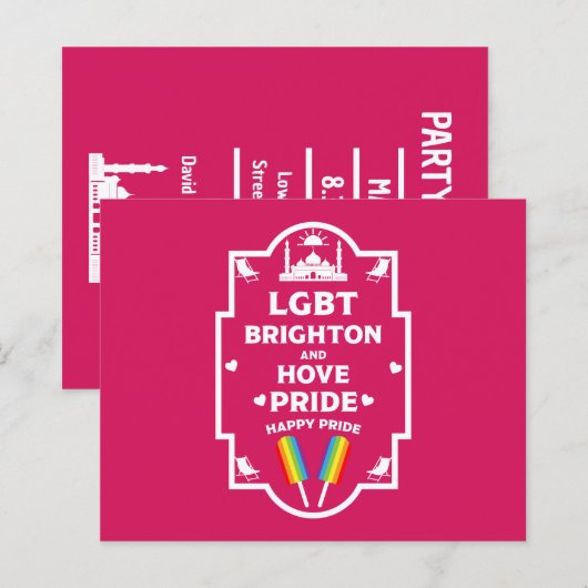 Papier Gay pride Brighton (Devant / Derrière)