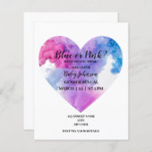 Papier Genre de fumée de forme cardiaque révéler l'invita (Devant / Derrière)