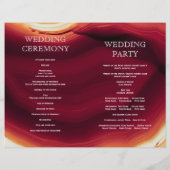 Papier Géode à tranche rouge double mariage de automne (Dos)