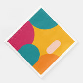 Papier Géométrie de coucher de soleil - Serviette en papi (Coin)