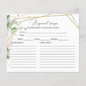 Papier Géométrie de verdure Fête des mariées d'huile d'or (Devant)