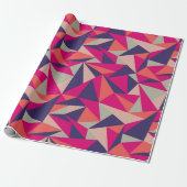 Papier géométrique d'enveloppe de cadeau de rétro (Déroulé)