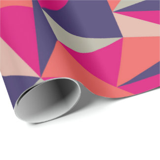 Papier géométrique d'enveloppe de cadeau de rétro