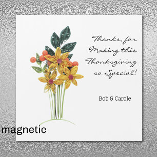 Papier Gequilled Bloemen Dank Je Wel Magnetische K