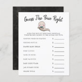 Papier Ghost Boy Baby shower Devinez Le Prix (Devant / Derrière)