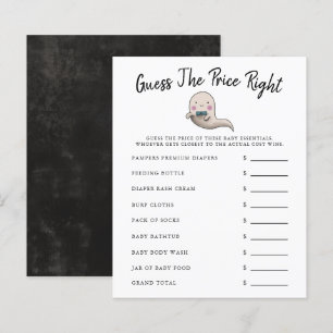 Papier Ghost Boy Baby shower Devinez Le Prix