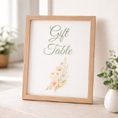 Papier Gift Table Wildflower Bridal Shower Event Sign