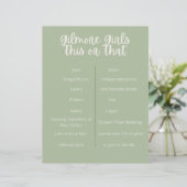 Papier gilmore filles fêtent ça ou ça (Debout devant)