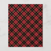 Papier Gingerbread Red Plaid Christmas Cookie Swap Budget (Dos)