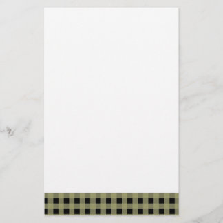 Papier Ginham Acocado et Black