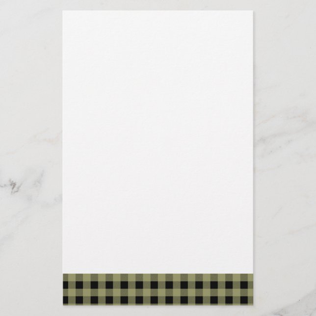 Papier Ginham Acocado et Black (Devant)