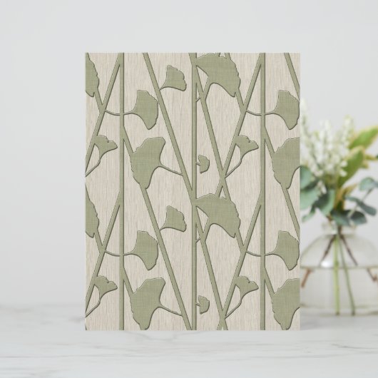 Papier ginkgo biloba (Debout devant)