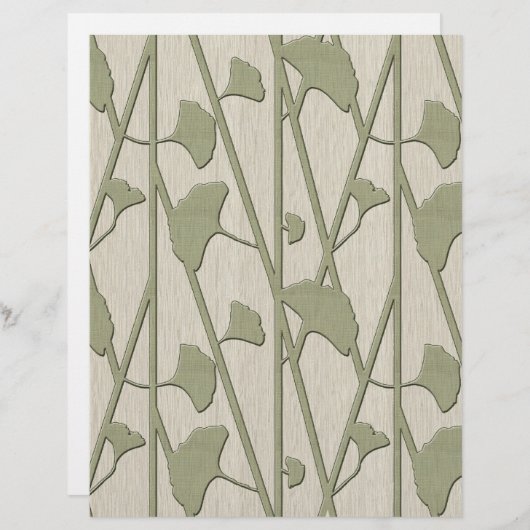 Papier ginkgo biloba (Devant / Derrière)