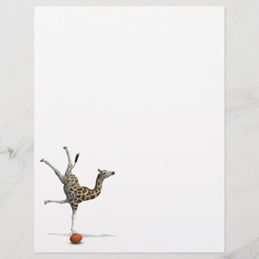 Papier Girafe en équilibre (Devant)